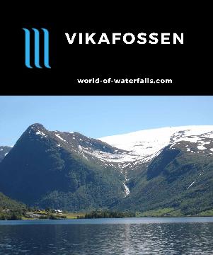 Vikafossen is another obscure waterfall dropping towards the northern head of the lake Jølstravatnet between Skei and Førde in Vestland County, Norway.
