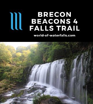 Brecon Beacons Waterfall Walk is a moderate to strenuous 2.5-hour hike to 4 impressive waterfalls (including Sgwd yr Eira) near Ystradfellte in South Wales.
