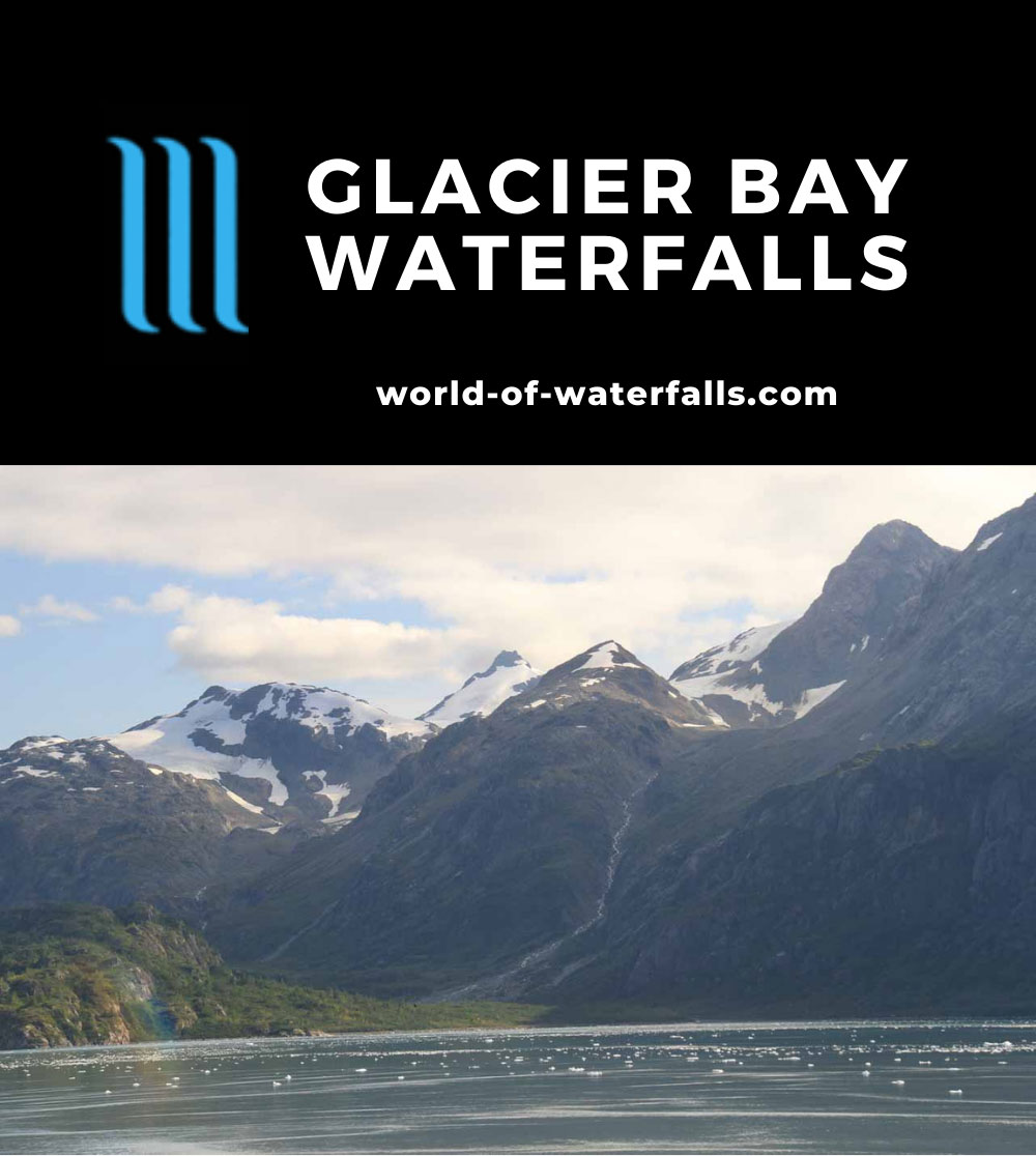 Glacier_Bay_223_08302011 - One of many waterfalls tumbling into Glacier Bay