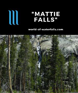 Mattie Falls is another waterfall that I unofficially named. Ordinarly, I'd disregard unknown and unnamed falls like this, but if it floods the Waterwheel Falls Trail it deserves attention...