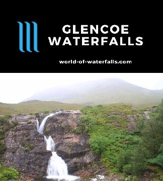 Glencoe Waterfalls are my catch-all term for the handful of waterfalls that we happened to have noticed while we were driving through Scotland's Glencoe Valley.