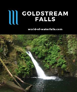 Goldstream Falls (or Upper Goldstream Falls) is an easy-to-access waterfall nearby the Goldstream Campground in Goldstream Provincial Park on Vancouver Island.