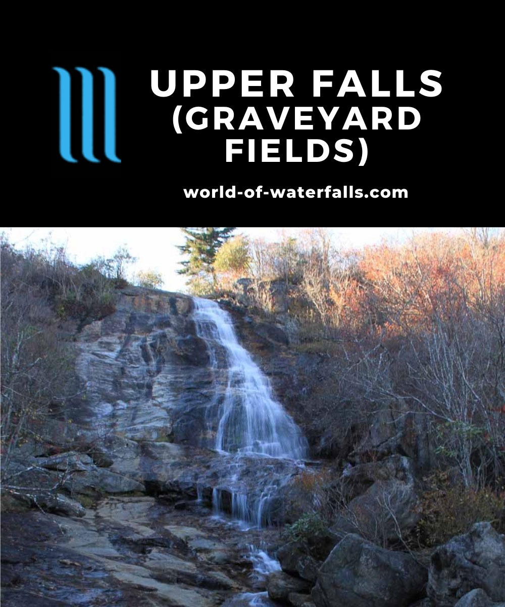 Upper Falls - A Tall Thinner Waterfall in Graveyard Fields