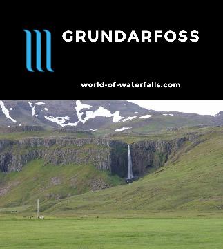 Grundarfoss is an impressive 70m waterfall near Grundarfjörður and Kirkjufellsfoss as it tempts us to stop for it even though we'd have to go somewhere else