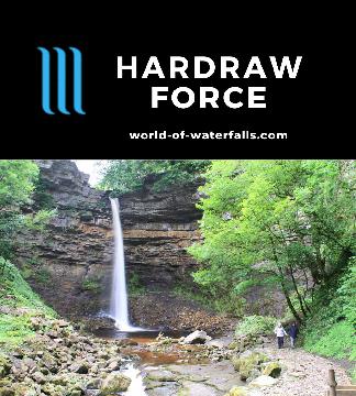 Hardraw Force is a 30m single-drop waterfall reached by a short walk behind the Green Dragon Inn in the hamlet of Hardraw in the Yorkshire Dales, England.