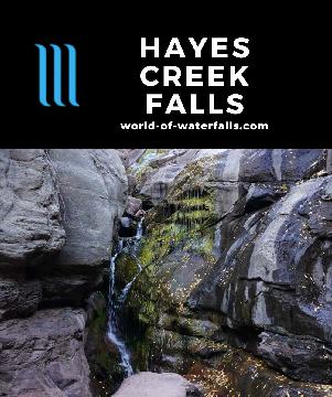 Hayes Creek Falls was a roadside waterfall between the Marble turnoff and the village of Redstone on the scenic Hwy 133 between Carbondale and McClure Pass.