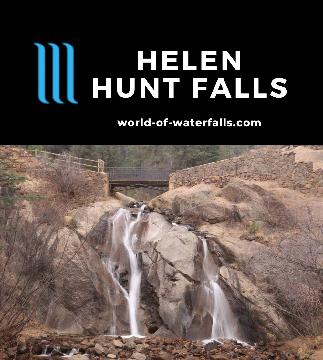 Helen Hunt Falls is a 36ft waterfall that we easily saw from the parking lot with an option to hike up to Silver Cascade Falls in North Cheyenne Cañon Park.