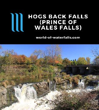 Hog's Back Falls (Prince of Wales Falls) are artificial, impacted urban waterfalls on the Rideau River, which became a canal and city park in Ottawa, Canada.