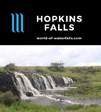 Hopkins Falls is an 11m waterfall that can also have a width of 90m proclaimed to be the widest in Australia located near Warrnambool by the Great Ocean Road.