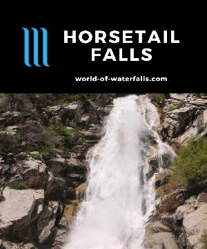 Horsetail Falls is a sloping 75ft (likely taller) waterfall requiring me to hike and scramble for 4.2 miles RT with 1600ft elevation gain near Alpine, Utah.