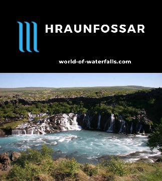 Hraunfossar was an intriguing series of springs coming out of the Hallmundarhraun lava flow appearing like a 900m long strand of cascades feeding the Hvítá.