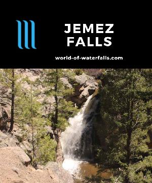 Jemez Falls is a 70ft waterfall on the East Fork of the Jemez River making it the tallest in the Jemez Mountains near the Valles Caldera Preserve, New Mexico.