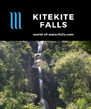 Kitekite Falls is a 40m multi-tiered waterfall in the Waitakere Range near Piha Beach reachable by a 1-hour return walk in the Auckland Region, New Zealand.