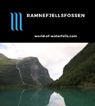 Ramnefjellsfossen is one of the tallest waterfalls in Norway said to be 500-800m, but it had a tragic history due to rockfalls-induced tsunamis in Lovatnet.
