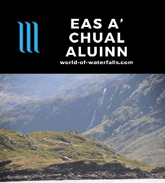 Eas a' Chual Aluinn is a 658ft waterfall said to be the highest in the UK, which I managed to see from a boat tour in Kylesku in the Highlands of Scotland.