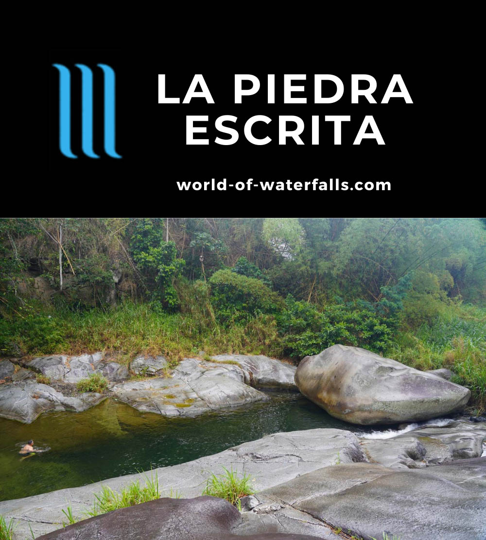 La_Piedra_Escrita_058_04192022 - La Piedra Escrita and adjacent cascade with swimming hole