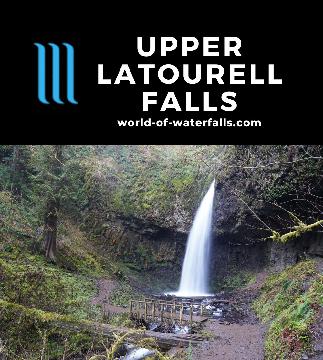 Upper Latourell Falls is a 75-100ft tall sibling to the much taller and more accessible Latourell Falls, but that meant a more intimate hiking experience.