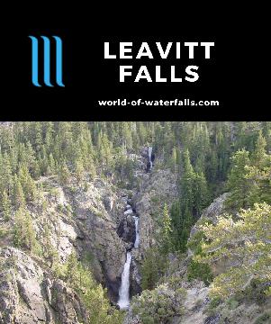 Leavitt Falls is an attractive multi-tiered 200ft waterfall that is a roadside stop with a vista, convenient picnic tables, and even having cell service!