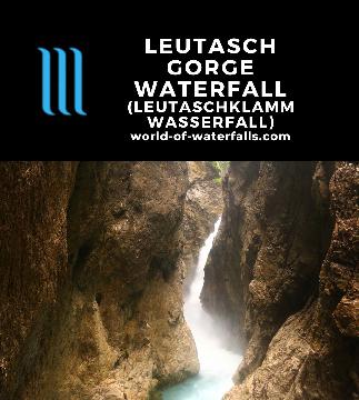 Leutaschklamm Waterfall is a 23m falls sitting at the bottom of the Leutaschklamm Gorge, which is at the Germany and Austria border near Mittenwald, Germany.