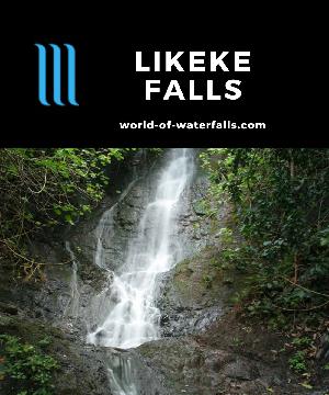 Likeke Falls is a pretty 30ft waterfall that was apparently the result of a broken ditch further upstream. So I guess you can say this waterfall isn't natural.