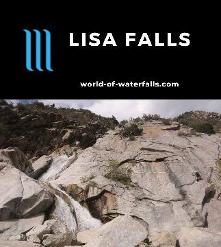 Lisa Falls is a waterfall seen after a short hike in Little Cottonwood Canyon near Salt Lake City, Utah. Its twisting flow meant I couldn't see its whole drop.