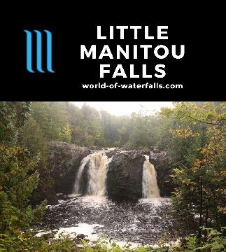 Little Manitou Falls is a 30ft easy-to-visit tall waterfall spanning the Black River up to 1.5 miles upstream of Big Manitou Falls near Superior, Wisonsin.
