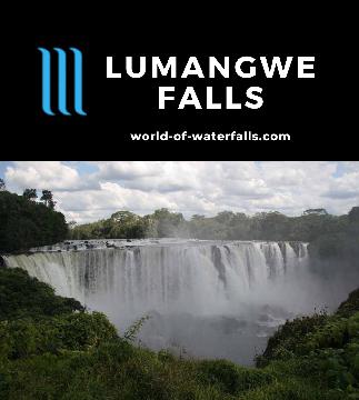 Lumangwe Falls is a 30-40m tall and 160m wide waterfall on the Kalungwishi River in Northern Zambia that kind of reminded us of a miniature Victoria Falls.