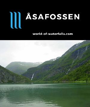 Asafossen (Åsafossen) is a prominent waterfall upstream of the scenic town of Skjolden as part of the memoral Sognefjell Alpine Road in Vestland, Norway.