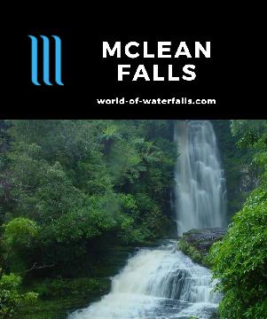 McLean Falls is a 22m waterfall making it one of the tallest in the Catlins Forest Park by the Southern Scenic Drive in the Otago Region of New Zealand.