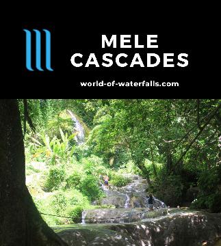 Mele Cascades are limestone cascades with the tallest drop having a height of around 30m and all are swimming holes near Port Vila, Efate Island, Vanuatu.