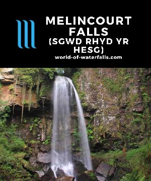 Melincourt Falls (Sgwd Rhyd Yr Hesg) is a 24m plunge waterfall that seemed like one of the unsung waterfalls in an area of South Wales dubbed Waterfall Country.