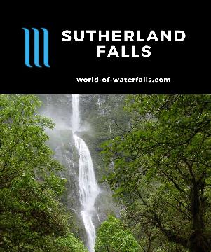 Sutherland Falls is a 580m permanent waterfall accessed from the Milford Track, which is one of New Zealand's Great Walks and proclaimed World's Finest Walk.