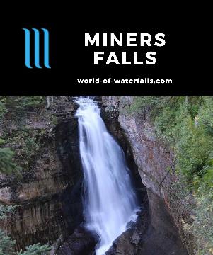 Miners Falls (Miner's Falls) is a well-flowing 60ft waterfall reached on an easy 1.2-mile round-trip hike near Munising and Miner's Castle in Pictured Rocks NS.