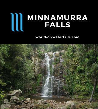 Minnamurra Falls is a pair of waterfalls with the upper falls being accessible via a 1-2-hour well-marked loop track in Budderoo National Park near Kiama.