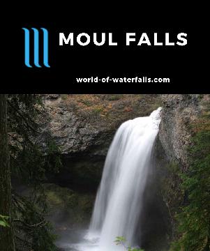 Moul Falls is a 35m waterfall on Grouse Creek that we had to work a bit to see with a 5.8km round-trip hike in the Wells Gray Provincial Park near Clearwater.