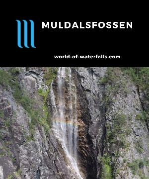 Muldalsfossen is an elusive 180-200m waterfall that hides itself to all but those willing to do the strenuous up-and-down hike to its overlook by Tafjorden.