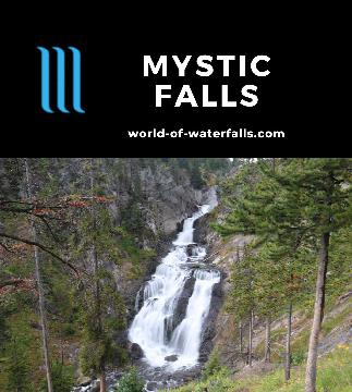 Mystic Falls is a geothermally-heated 70ft waterfall on the Little Firehole River in Yellowstone accessible on a 2.4-mile out-and-back or 4.1-mile loop hike.