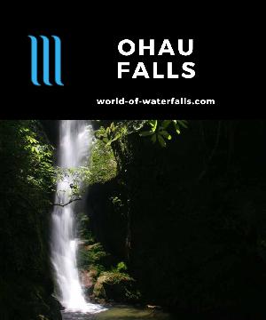 Ohau Falls is a thin 25-30m waterfall that we accessed on a short 10-minute walk from the coast in a New Zealand fur seal habitat near the town of Kaikoura.