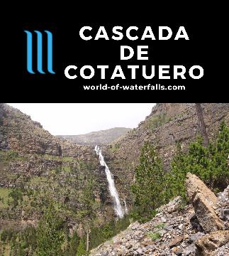 Cascada de Cotatuero is a 200m waterfall in a hanging cirque within the Ordesa y Monte Perdido National Park reached by a steep uphill hike near Torla, Spain.