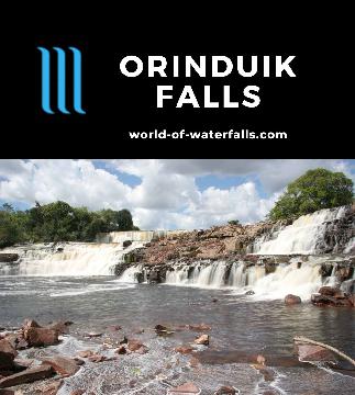 Orinduik Falls was included as a throw-in for our day tour to Kaieteur Falls. It cascaded on the Ireng River, and we could cool off within its wide pools.