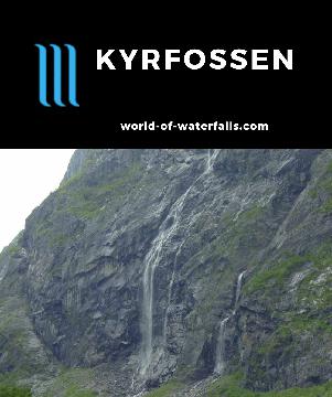 Kyrfossen was one of those waterfalls that Julie and I accidentally stumbled upon when we decided to drive to Osafjorden and the town of Osa on a whim.  I didn't recall exactly what compelled us to...