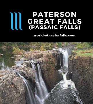 Passaic Falls (Paterson Great Falls) is a 77ft waterfall on the Passaic River playing a key role in the transformation of America's economy in the 18th century.