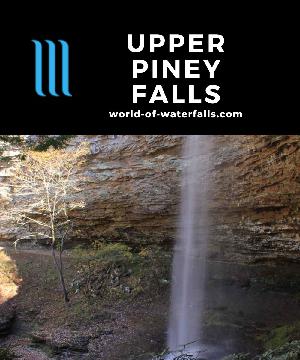 Upper Piney Falls is an 80ft waterfall that we got to go behind on a 3 or 4-mile hike that also let us see the 40ft Lower Piney Falls in Eastern Tennessee.
