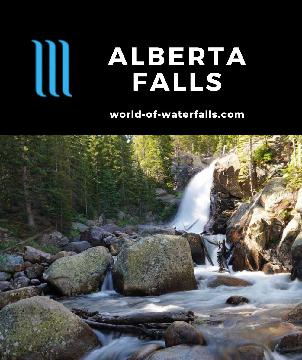 Alberta Falls is a popular 30ft waterfall that kind of acted as an incidental attraction for longer hikes in Rocky Mountain National Park's Glacier Gorge.