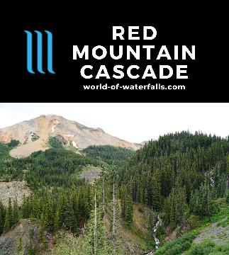The 'Red Mountain Cascade' was an obscure waterfall tumbling besides the Million Dollar Highway at the Red Mountain Pass before the colorful mountain itself