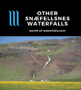 There are other Snaefellsnes Waterfalls beyond those we already have write-ups for on this website, but in this page, we highlight the rest that we spotted.