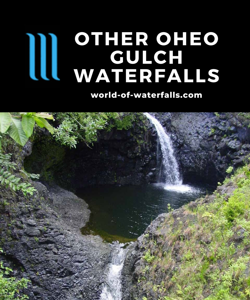 Road_to_Hana_209_09032003 - Waterfalls seen along the Pipiwai Trail in Oheo Gulch