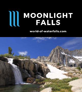 Moonlight Falls is one of those Eastern Sierra waterfalls that's more of an incidental side attraction in an area more known for 14,000ft peaks and alpine lakes