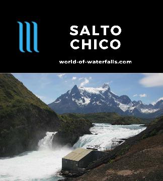 Salto Chico was a small but powerful waterfall nestled beneath the luxury lodge Explora en Patagonia and fronting the gorgeous Chilean Patagonia peaks.