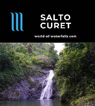 Salto Curet is an off-the-beaten path waterfall near the town of Maricao off the west end of the Ruta Panoramica, which cuts across the spine of Puerto Rico.